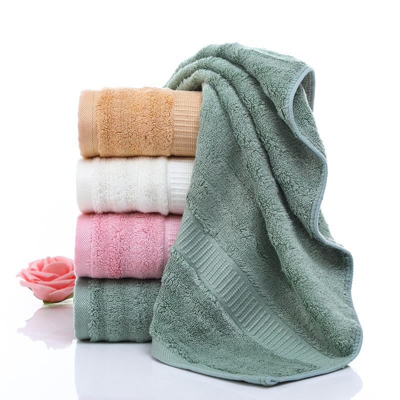 one piece dropshipping water pattern thick plain bamboo fiber present towel soft absorbent bamboo fiber face cloth
