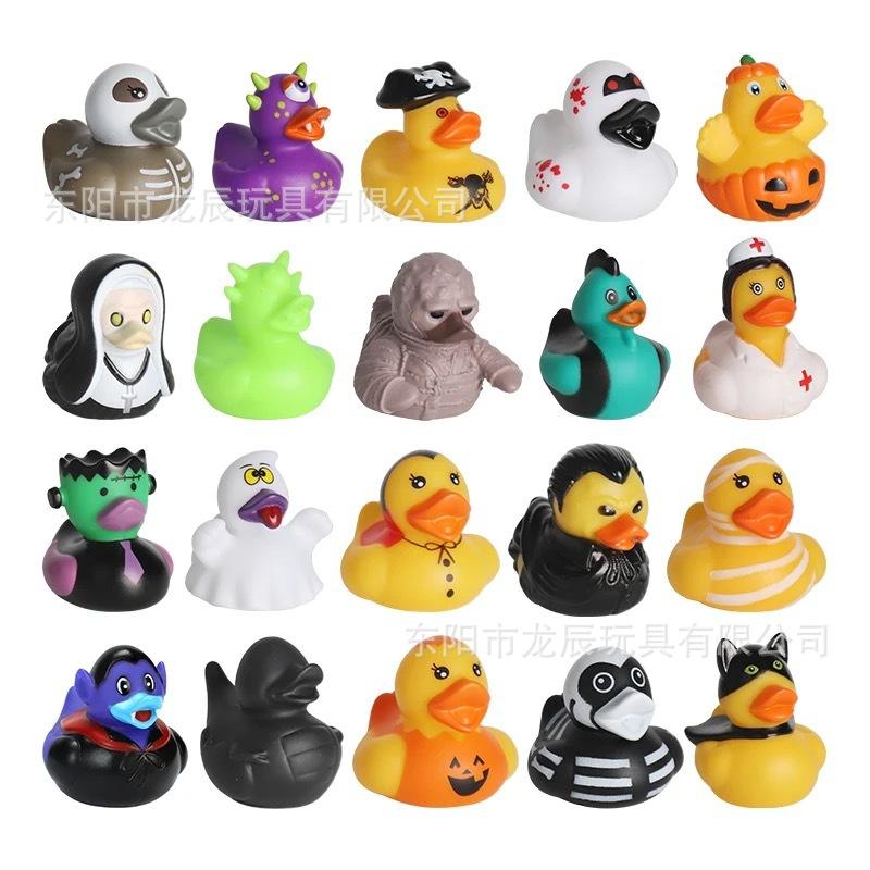 halloween party gift vinyl duck bath toy duck halloween decoration children bathroom water playing toy new