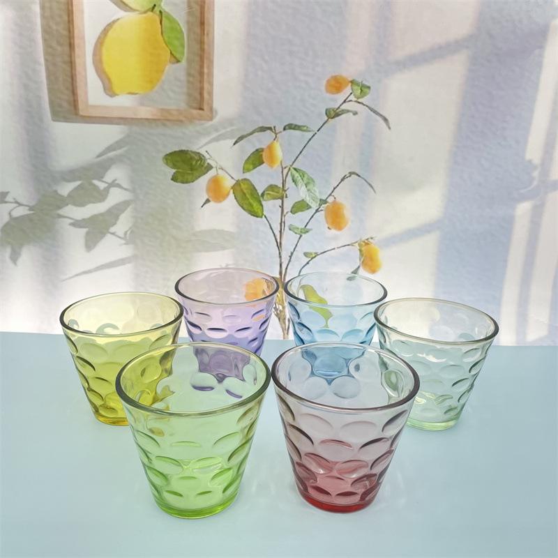 transparent glass home use set raindrop cup tea cup wine cup milk cup juice cup Item Picture
