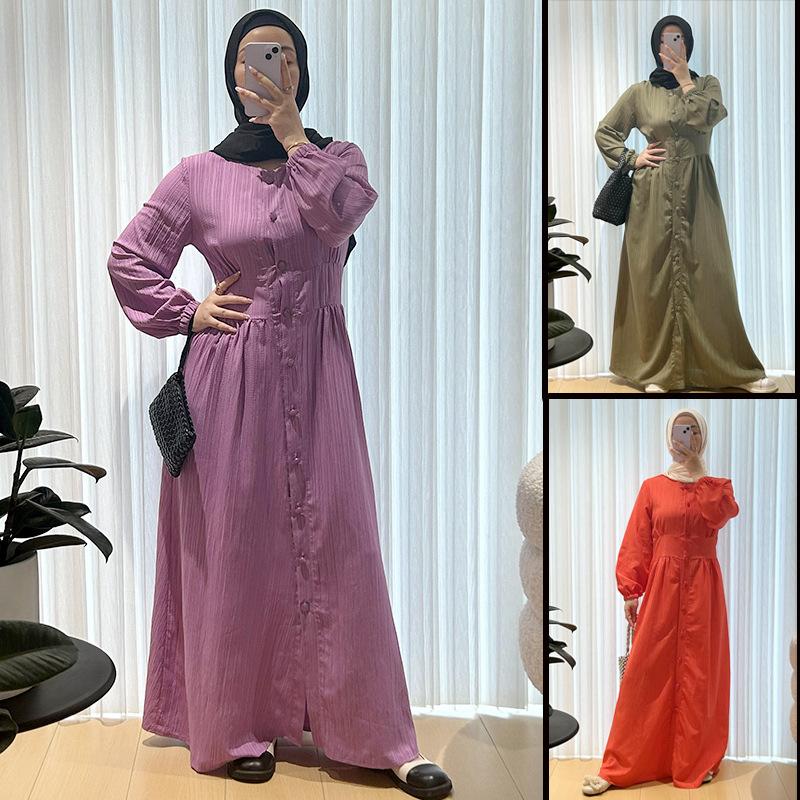 abaya muslim robe female dress muslim women women's clothing dress middle east women's clothing mu-712 full figure