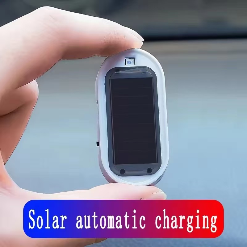 Automotive solar simulation anti-theft device warning light, LED interior anti-theft light, universal induction strobe light details Picture