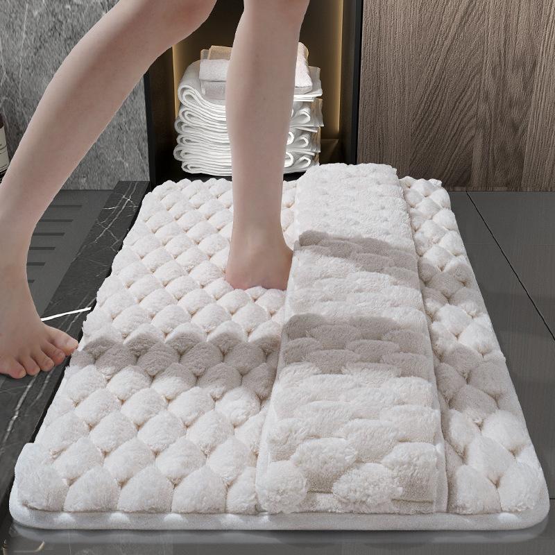 memory foam bathroom mat household bathroom absorbent floor mat shower door floor mat quick-drying bathroom door mat