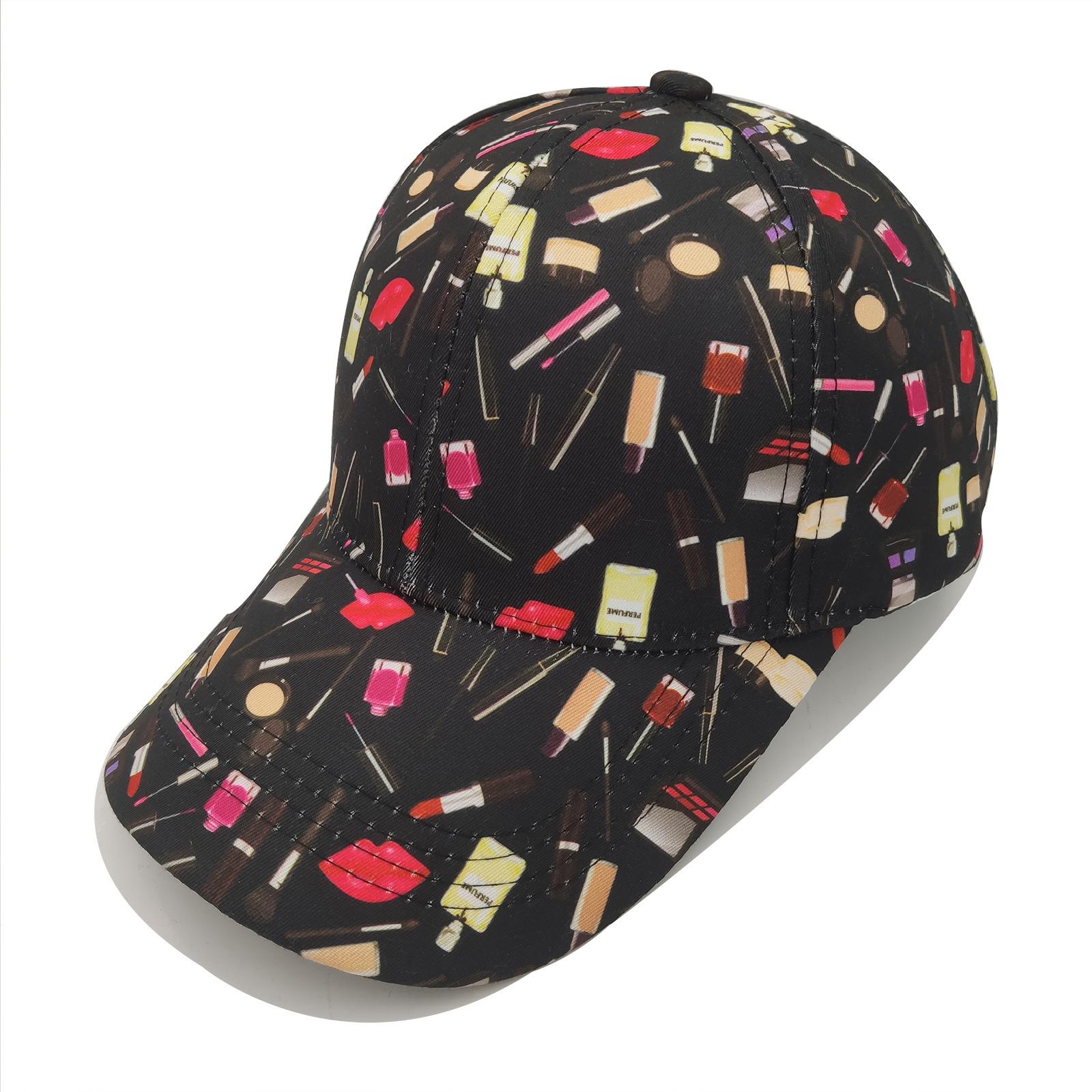 Amazon New Women's Baseball Cap Beauty Pattern Printing Sun Hat Trucker Hat Application Scenario