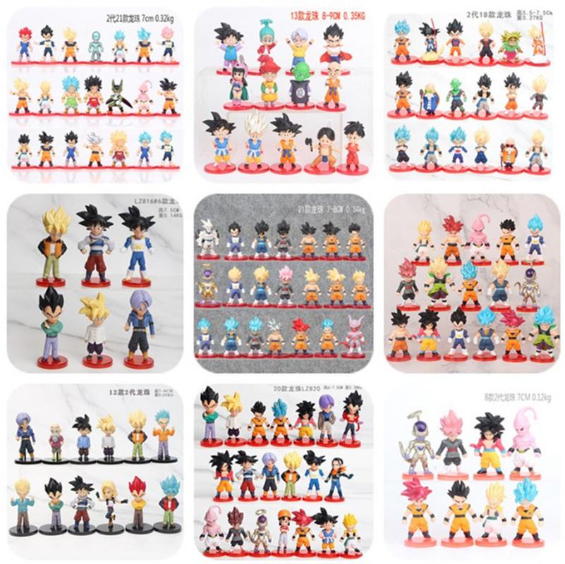 Cartoon Anime Series Hand-Made Model Pirate Dragon Ball Decoration Hero King Alliance Clip Doll Machine Doll full figure