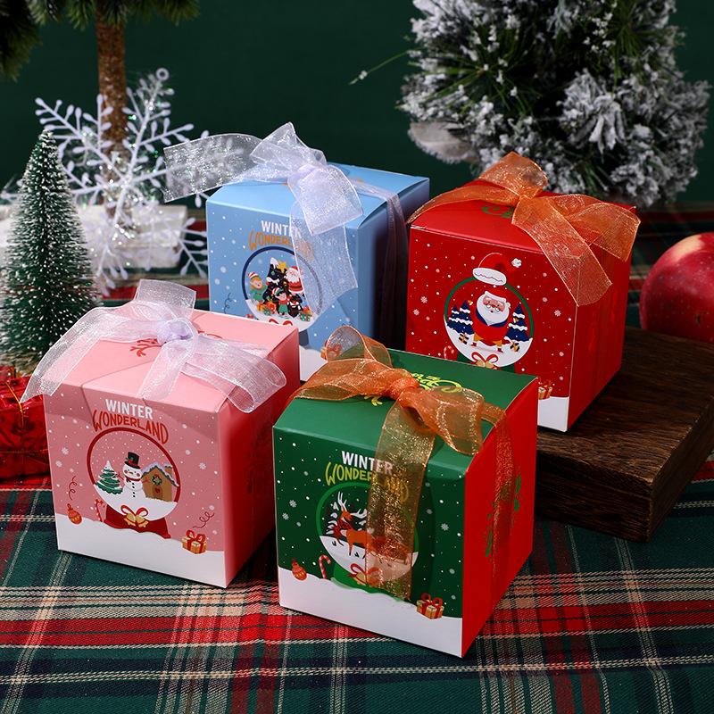 christmas apple box cartoon christmas eve fruit packing box christmas eve christmas packaging wholesale apple gift box Application Scenario