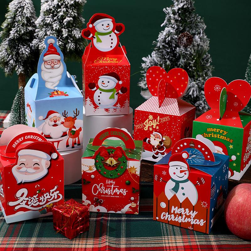 christmas apple box cartoon christmas eve fruit packing box christmas eve christmas packaging wholesale apple gift box full figure