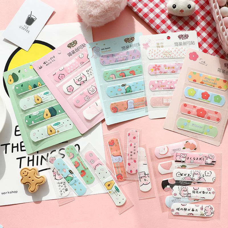 paipai girl korean creative cute cartoon band-aid waterproof breathable fresh band-aid stretch wear-resistant heel sticker