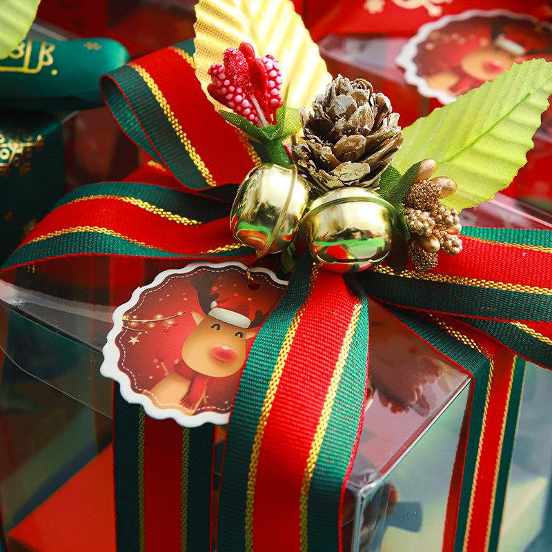 christmas apple box christmas eve gift box red delicious apple gift box creative safety festival square pvc apple box details Picture