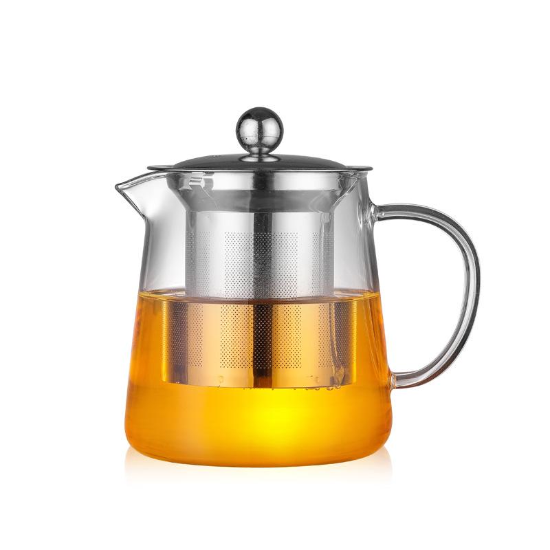 factory direct sales heat-resistant explosion-proof glass teapot stainless steel filter screen scented teapot health pot thickened kettle Item Picture