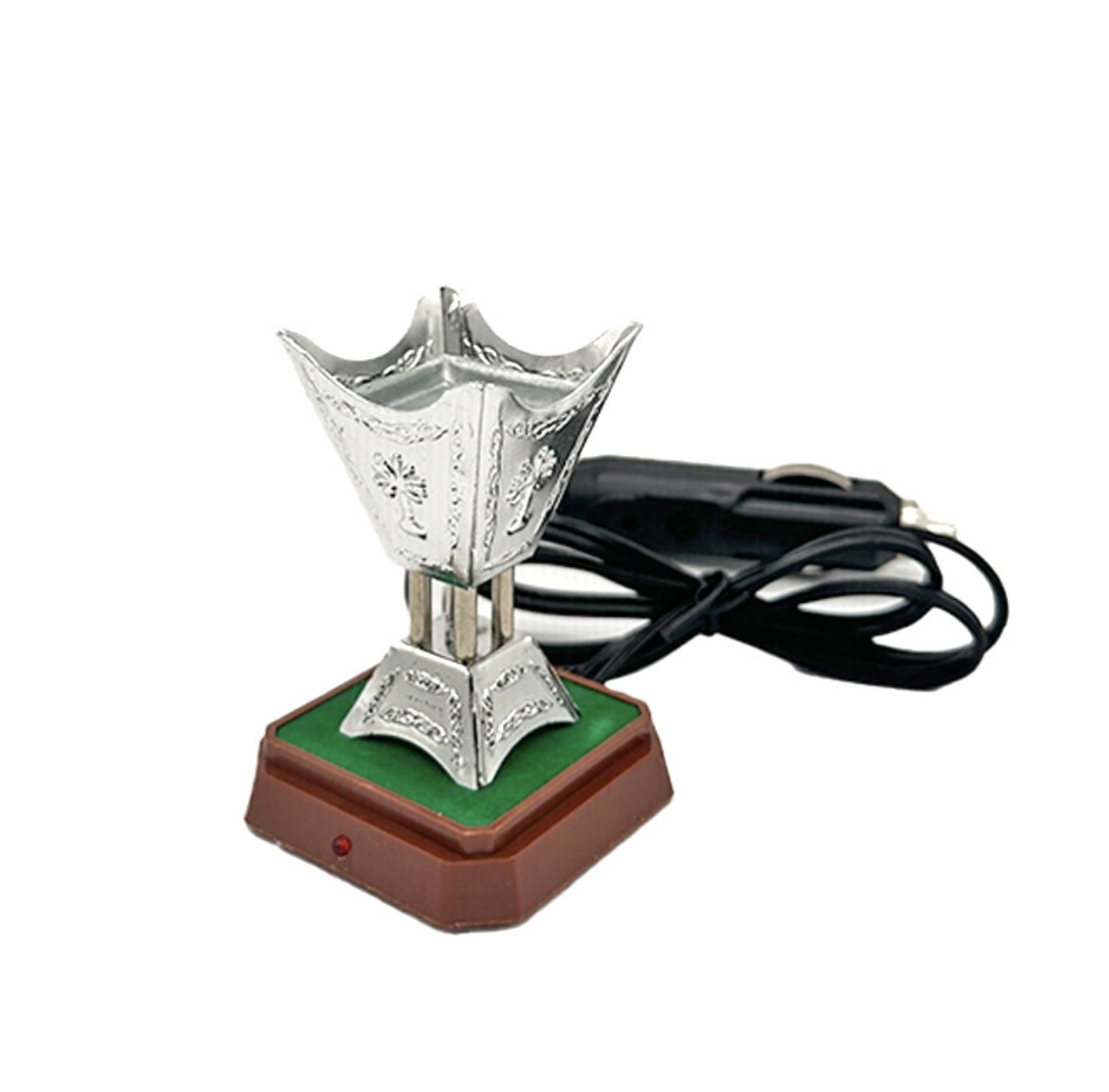 Creative plug-in car incense burner, Arab Middle Eastern sandalwood incense burner, exquisite metal handicrafts, car incense burner Specification image