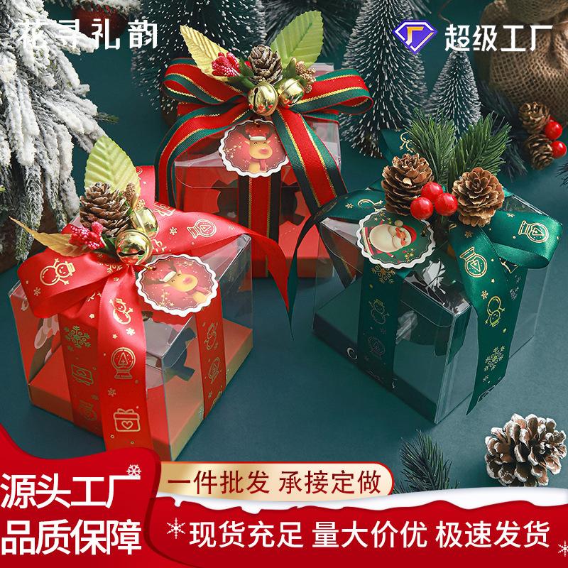 christmas apple box christmas eve gift box red delicious apple gift box creative safety festival square pvc apple box full figure