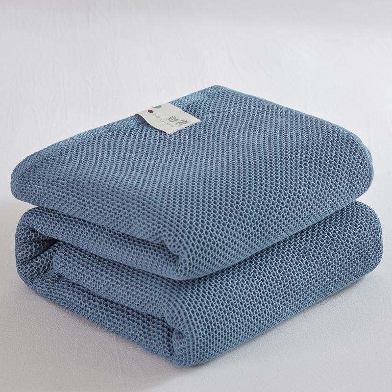 pure cotton honeycomb towel blanket office 100% cotton towel cover blanket airable cover sofa cover child baby summer blanket