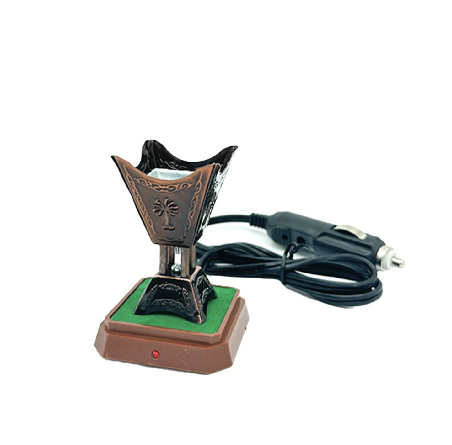 Creative plug-in car incense burner, Arab Middle Eastern sandalwood incense burner, exquisite metal handicrafts, car incense burner Item Picture