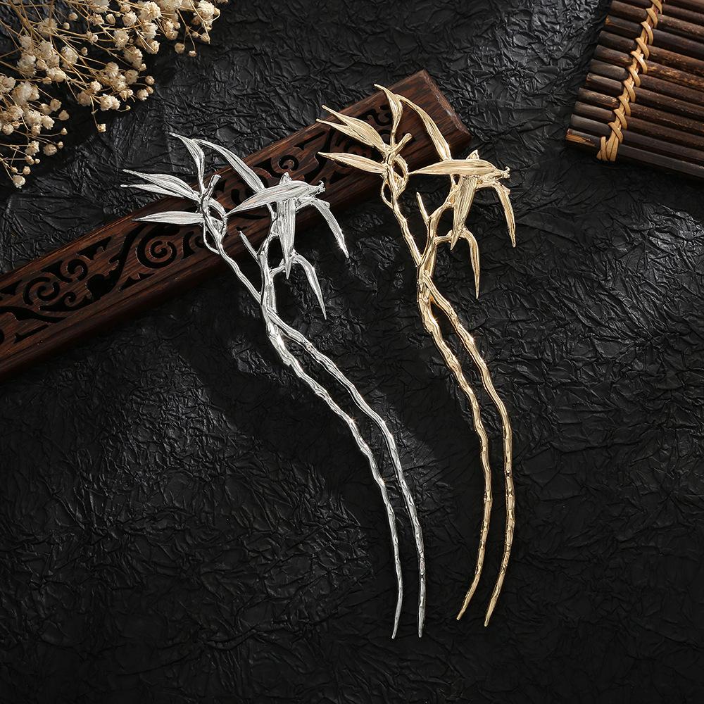 ball head alloy hairpin female junzi bamboo updo hairpin hanfu accessories hair accessories wholesale