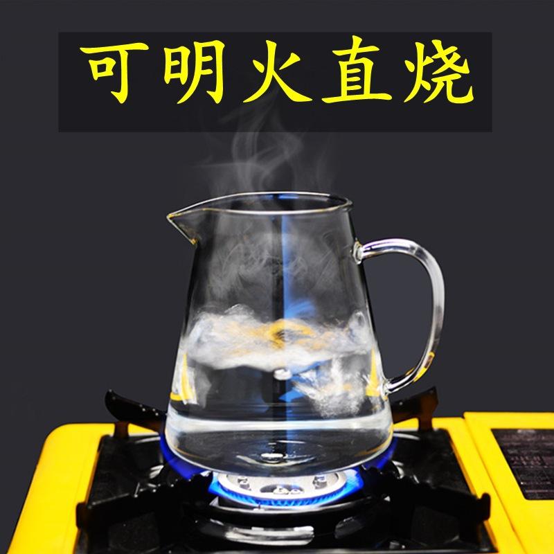 factory wholesale extra thick glass teapot heat-resistant flowering tea pot teapot stainless steel filter teapot household kettle details Picture