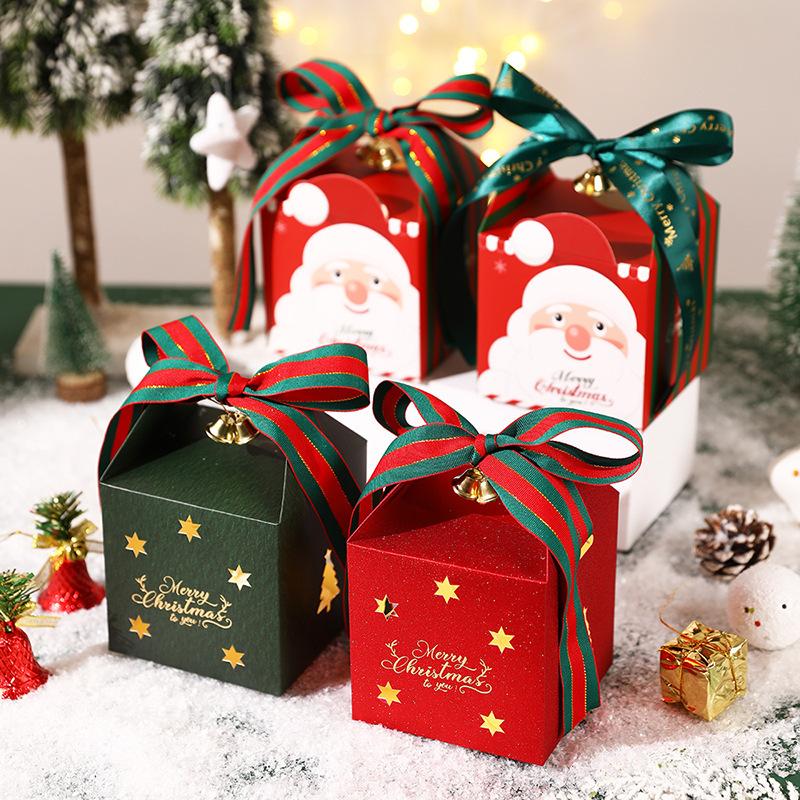 christmas apple box hand bag gift packing box christmas eve apple decorative box handbag gift box box Specification drawing