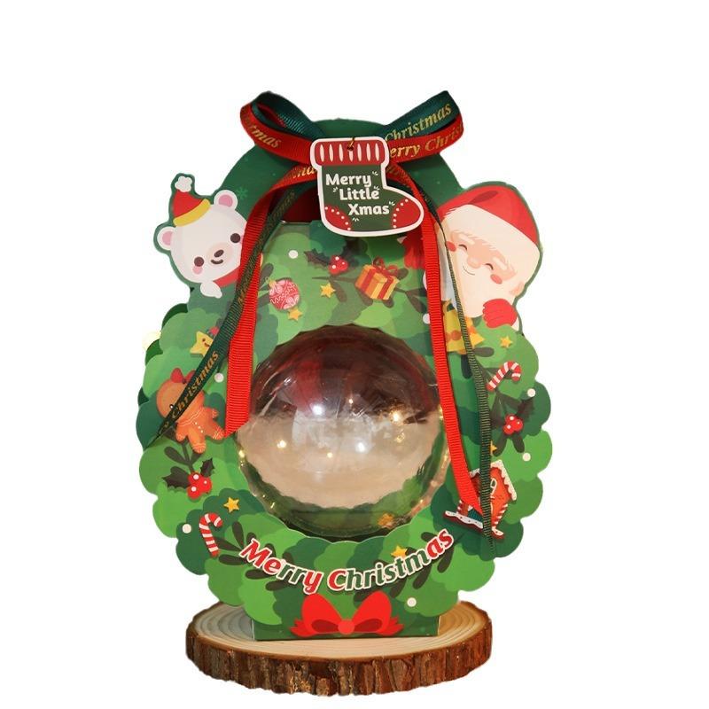 christmas apple box christmas eve christmas eve fruit christmas fruit box transparent pvc hand gift portable apple box Application Scenario