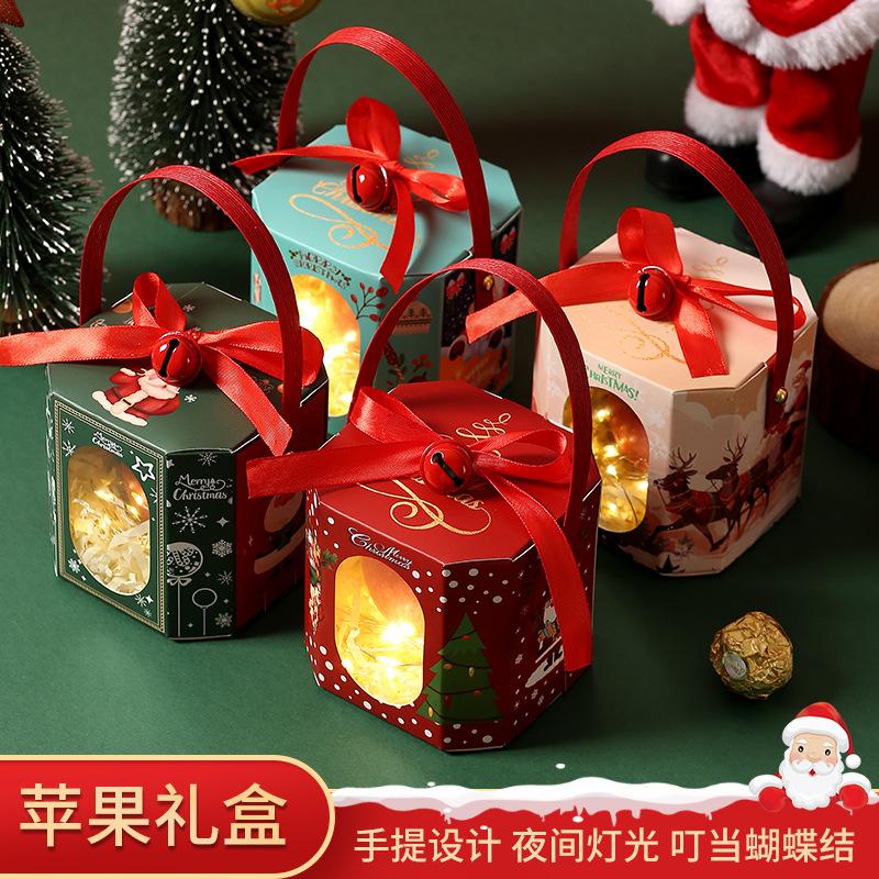 christmas apple box christmas eve fruit packing box christmas eve gift box apple packaging christmas kindergarten gifts wholesale full figure