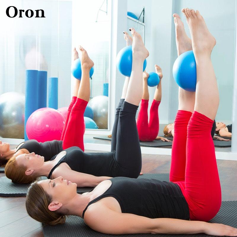 pilates yoga ball wheat tube ball pvc explosion-proof frosted 25cm mini ball gymnastics balance fitness hip ball details Picture