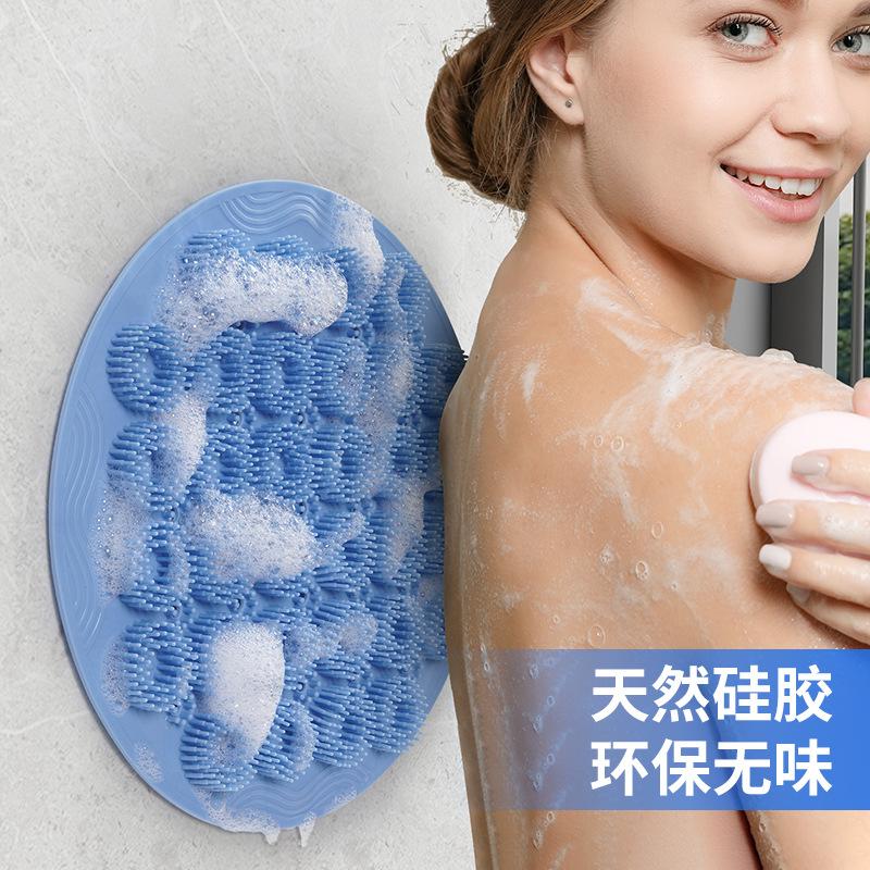bath gadget bathroom wall rub back lazy silicone back press not asking for people to rub bath brush suction cup rub back rub feet
