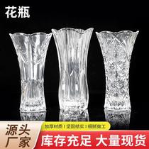 wholesale vase flower container decoration rich european ins modern glass flower glacier lucky bamboo decoration living room