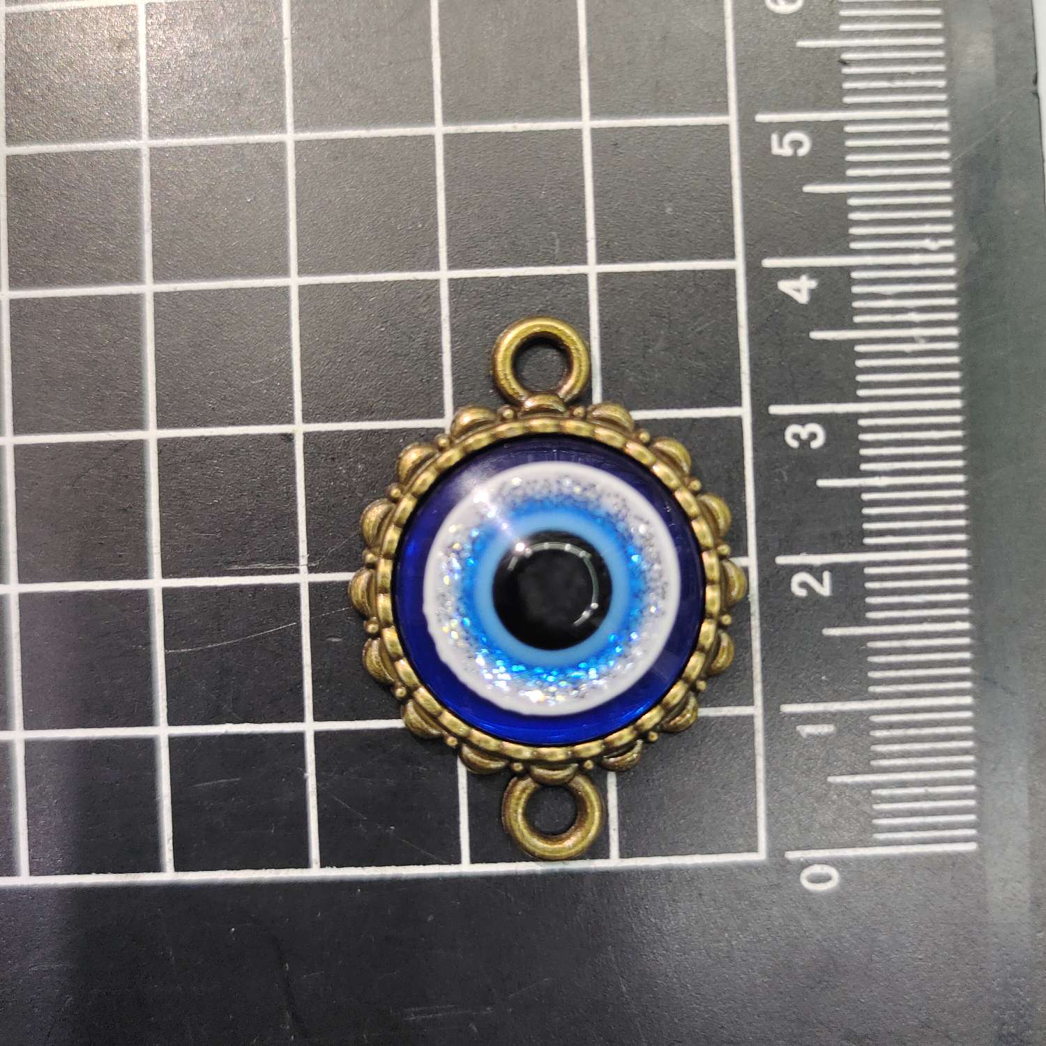 土耳其眼睛 恶魔之眼配件 蓝眼睛 半成品饰品配件挂件坠子 合金吊坠饰品 合金吊坠配件精美设计详情图5