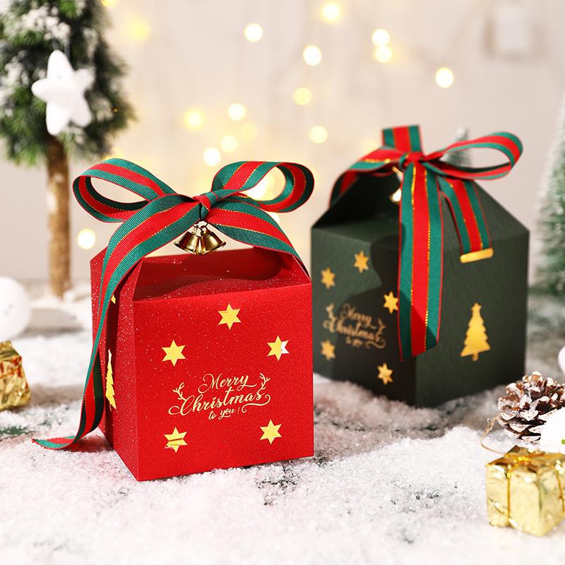 christmas apple box hand bag gift packing box christmas eve apple decorative box handbag gift box box details Picture