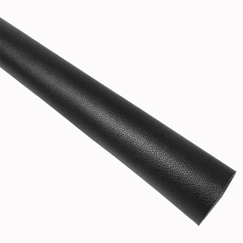 factory supply black litchi pattern pu pvc soft bag leather western leather imitation leather office furniture sofa artificial leather Item Picture