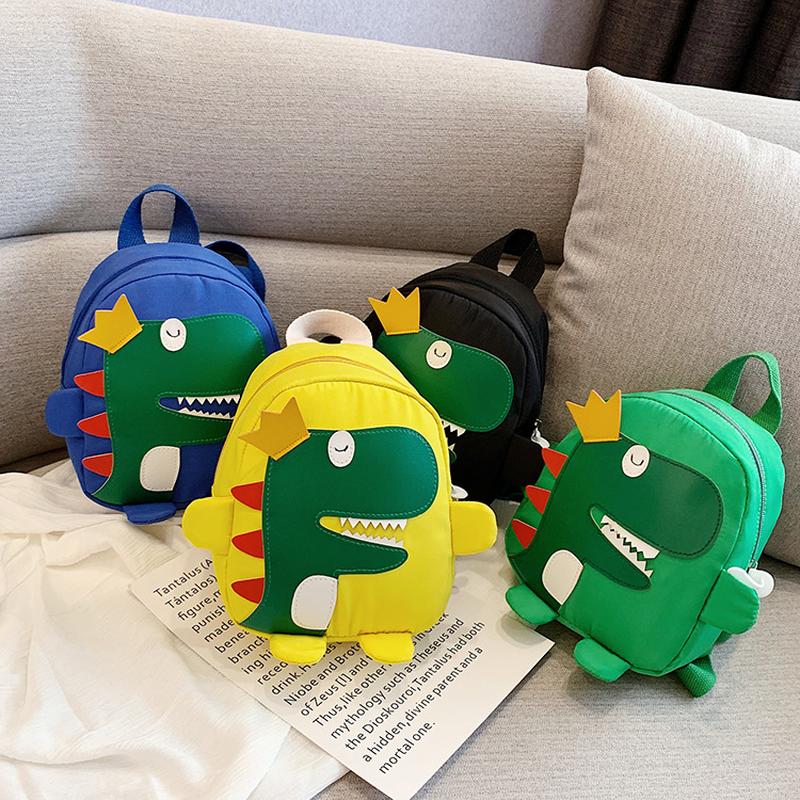new dinosaur backpack cartoon children's backpack children's versatile korean style oxford cloth kindergarten baby's school bag