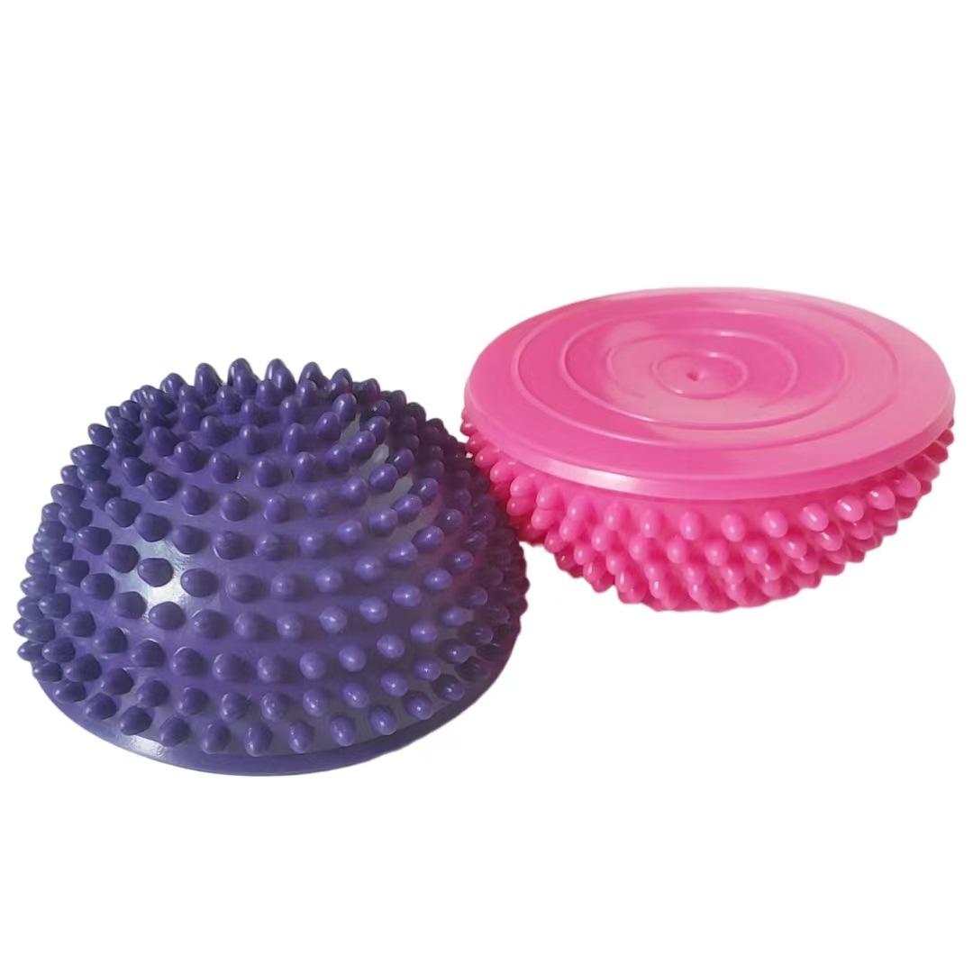pvc semicircle massage durian ball pineapple ball children's sensory integration therapy foot balance training ball tactile yoga ball Specification drawing