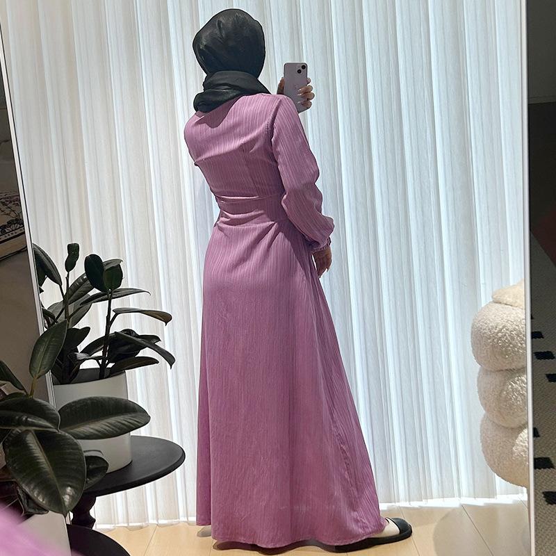 abaya muslim robe female dress muslim women women's clothing dress middle east women's clothing mu-712 Specification drawing