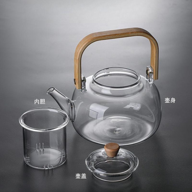 borosilicate transparent glass loop-handled teapot high temperature resistant kettle household teapot tea cooker electric ceramic stove tea brewing pot Application Scenario