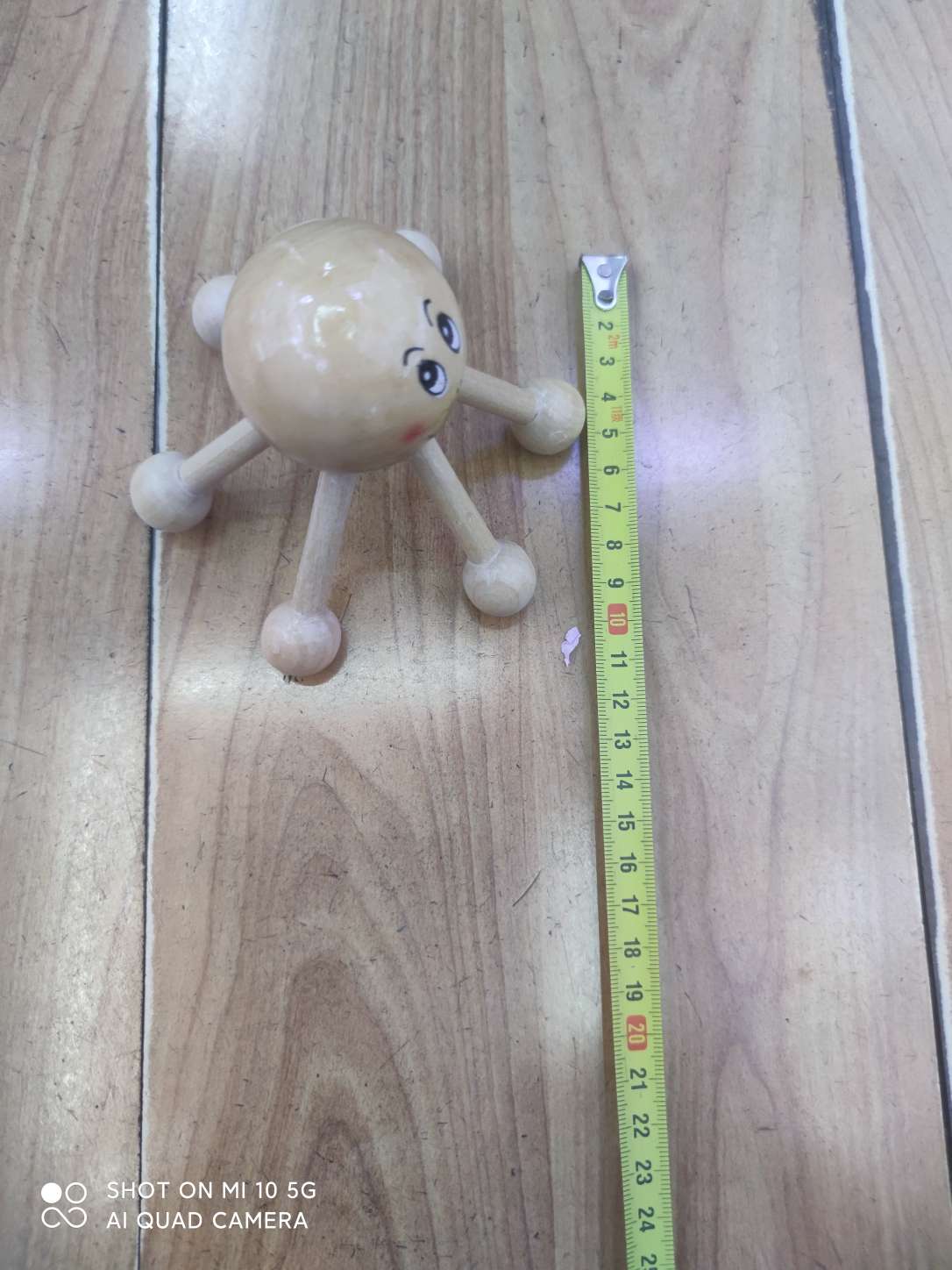 六角按摩器，按摩器，按摩头部，木头的比塑料的按摩效果更佳，全身都可以按摩，本店专做按摩器20余年细节图