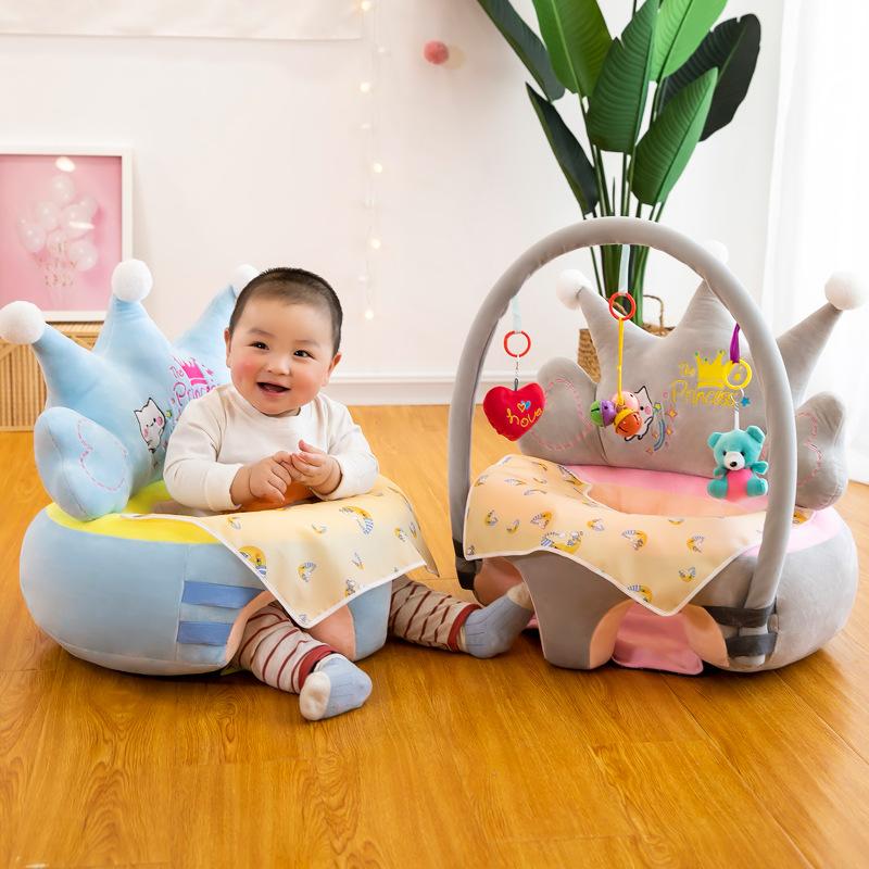 new crown baby learning seat infant sofa plush lounge sofa chair infant sitting early education gift full figure