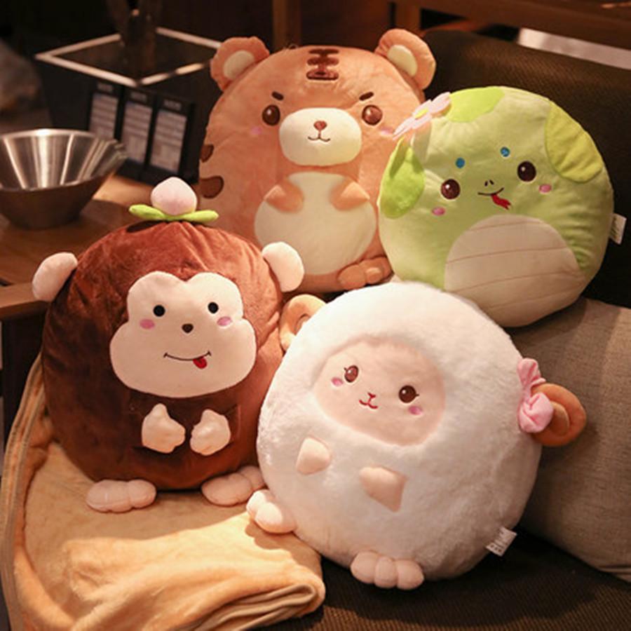 12 zodiac doll blanket pillow folding air conditioning blanket back seat cushion pillow office nap air conditioning blanket air conditioning blanket