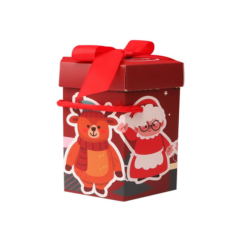 new year christmas apple box christmas eve apple christmas eve fruit packaging gift box paper box portable gift box Item Picture