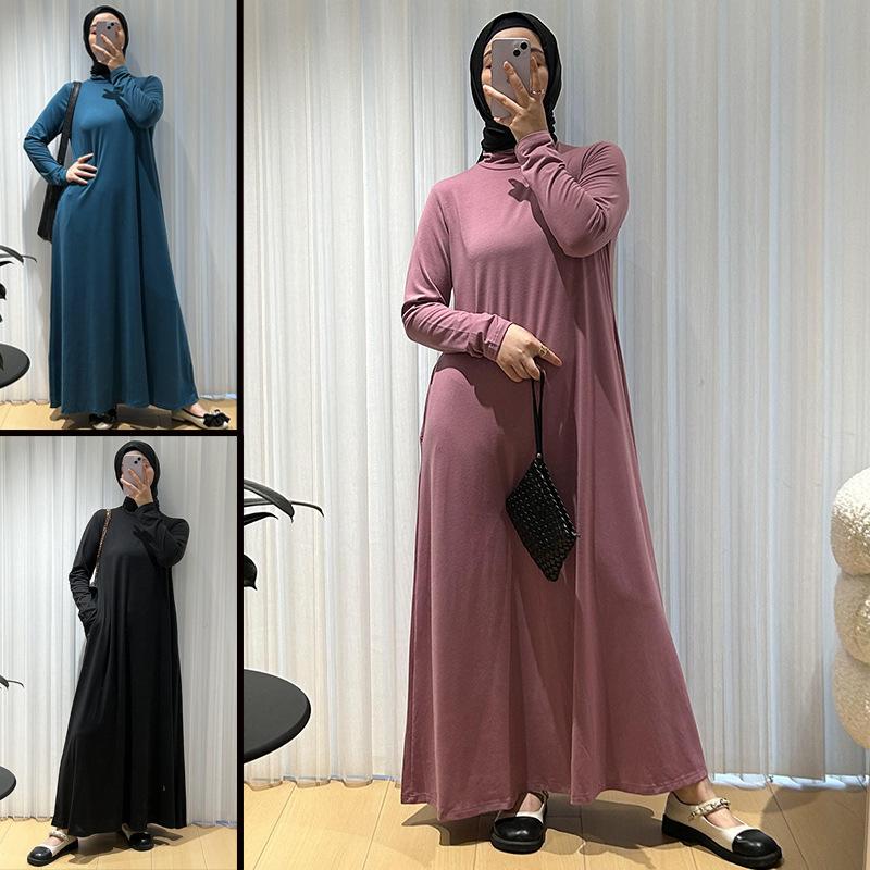 abaya muslim women's clothing djellaba female dress arab women's clothing plus size dress mu-810