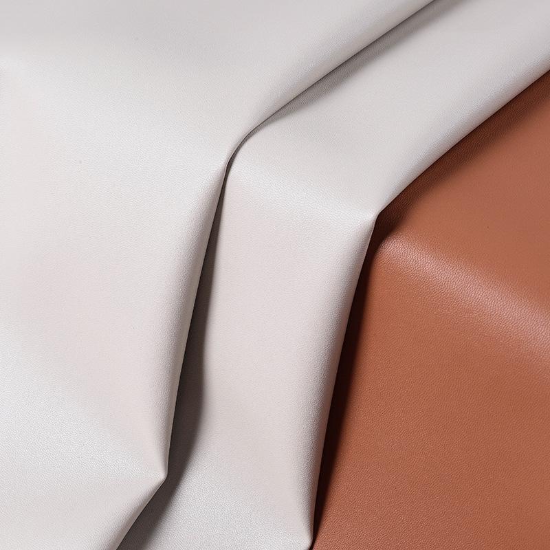 artificial leather factory 0.9mm double needle napping bottom super soft sheepskin pattern leather bag car general leather wholesale details Picture