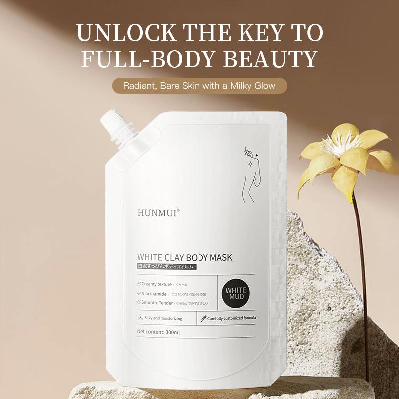 han lun meiyu huancai white clay plain face body membrane bath bath natural plain face white moisturizing moisturizing unisex
