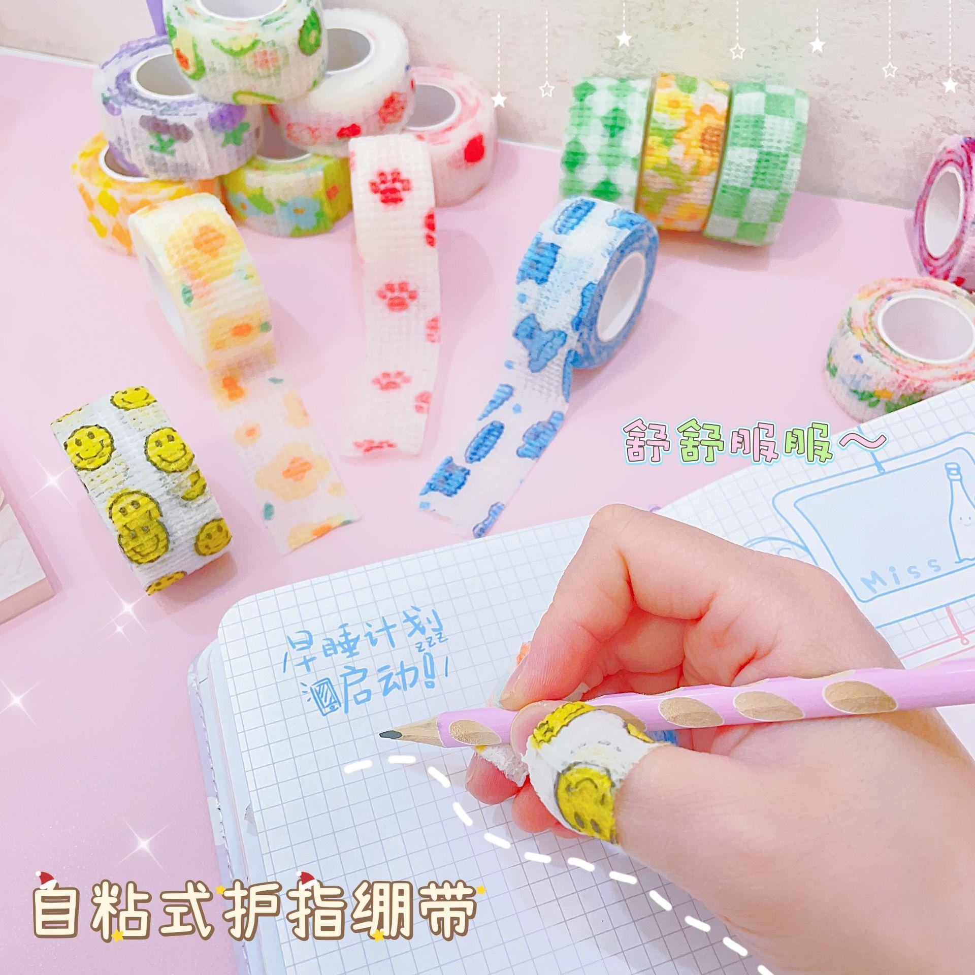 student writing finger strap anti-wear calluses finger protector self-adhesive bandage wound bandage sports elastic tape tape
