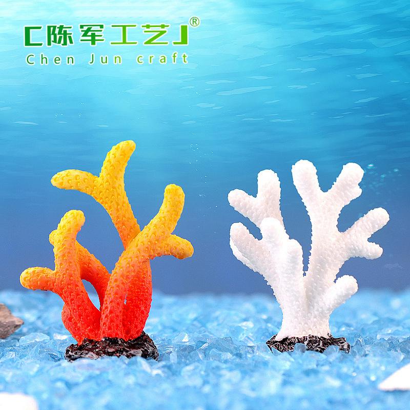 synthetic resin coral aquarium fish tank fish farming tortoise feeding small ornaments mini gift decoration starfish diy ornaments
