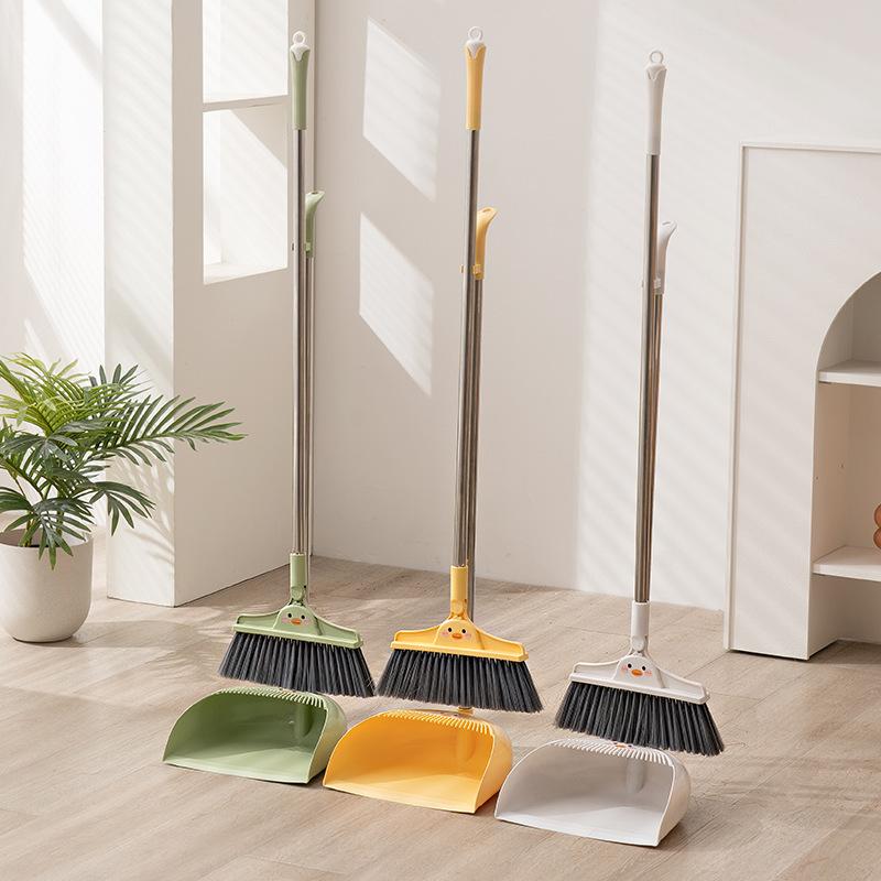 household broom dustpan suit combination broom non-stick sweep hair broom plastic cleaning household broom dustpan