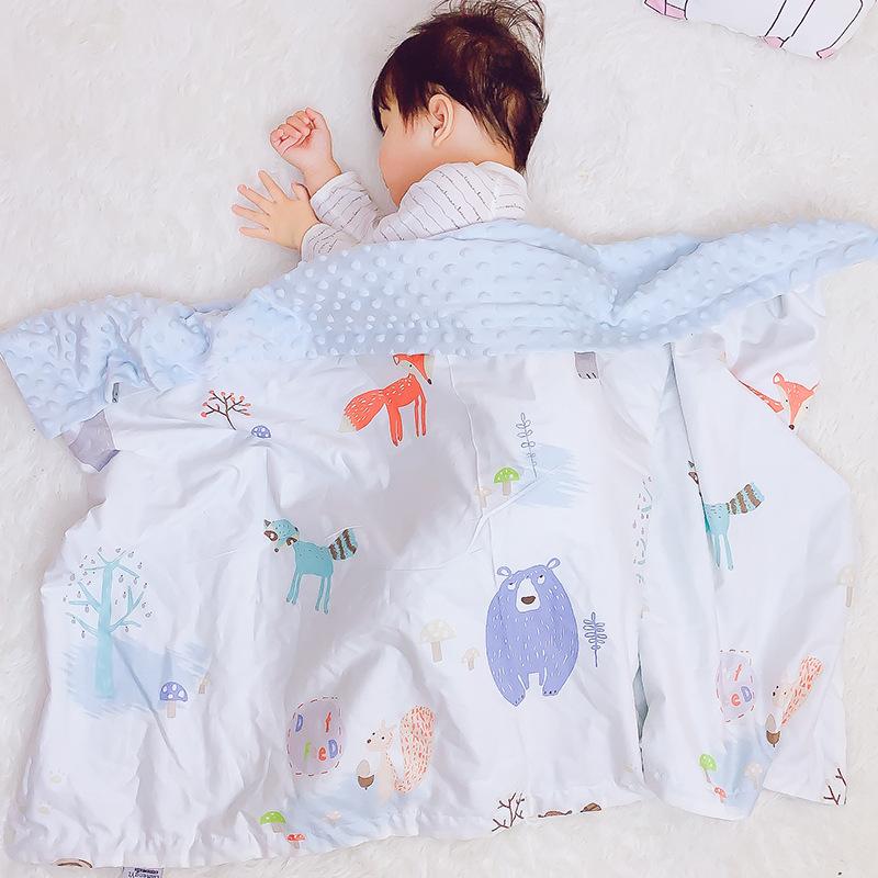 150*115 cotton baby blanket spring and summer children's quilt blanket stroller blanket baby comfort beanie blanket