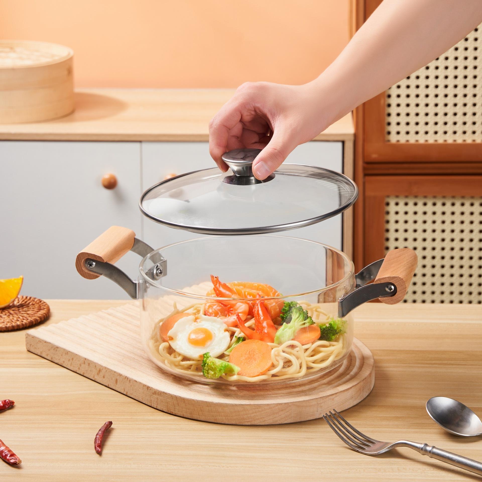borosilicate glass pot open fire gas binaural stew pot electric ceramic stove heating stew-pan glass soup pot health cooker Application Scenario