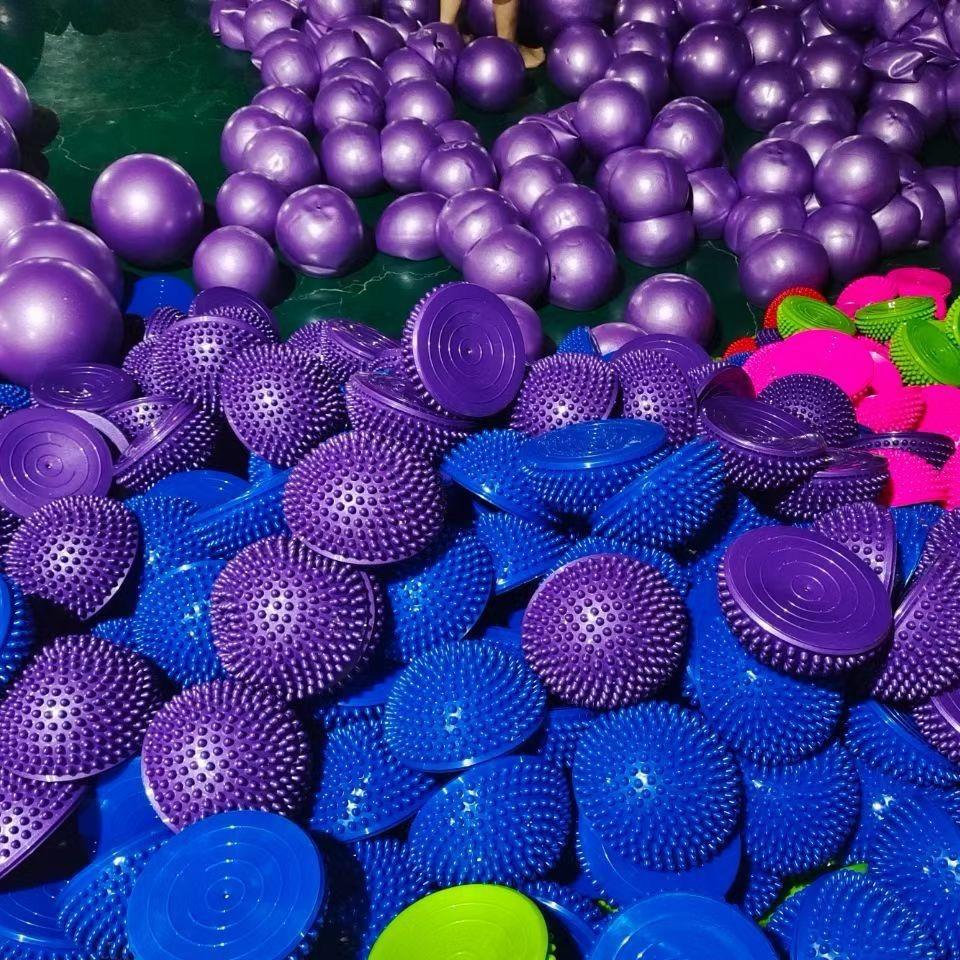 pvc durian ball foot acupoint massage massage ball with particles yoga balance fitness hemisphere child sense trainer details Picture