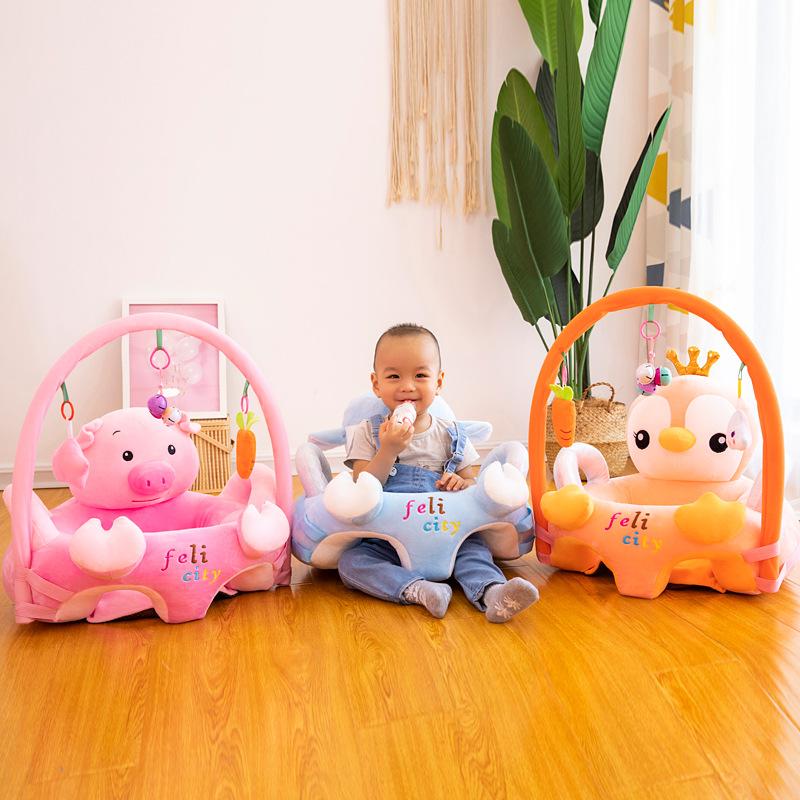 baby seat baby learning to sit small sofa cartoon soothing children drop-resistant safety armchair plush toys wholesale