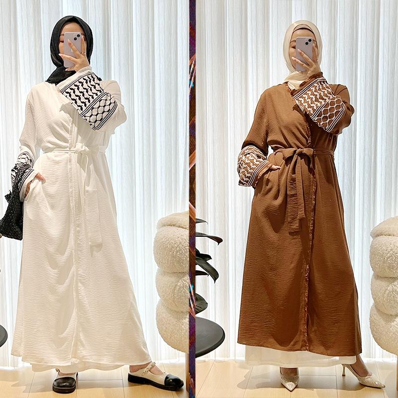 muslim robe female dress abaya muslim women's clothes djellaba women's clothing plus size mu-763