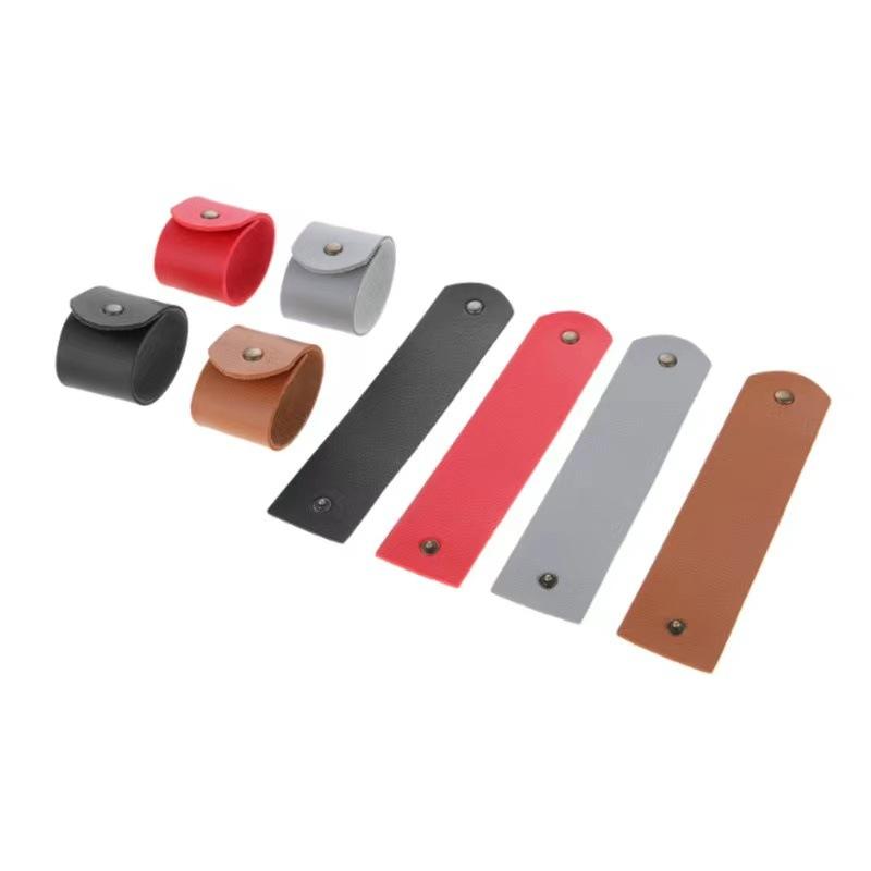 artificial leather napkin ring fashion simple hotel table decoration personalized napkin ring napkin buckle Item Picture