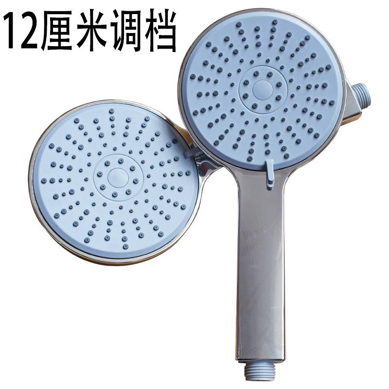 in stock high quality 12cm big panel shower nozzle bath shower head electroplating five gear adjustable shower head head