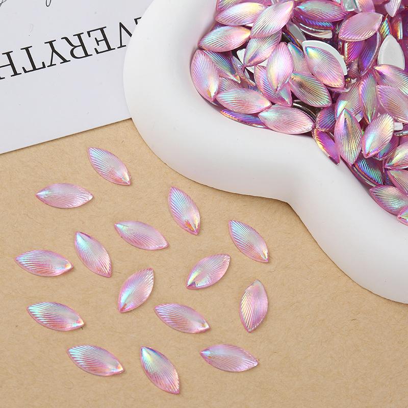 gradient laser shell diy phone case accessories materials hair accessories decorations bindi accessories acrylic